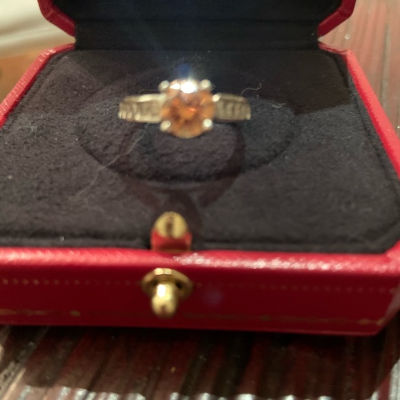 ***SOLD***1.62 tc Fancy Orange Diamond Ring - Picture 4 of 7